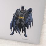 Batman Holds Up Cape Sticker