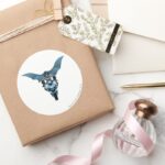 Batman On Bike With Cape Classic Round Sticker