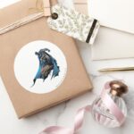 Batman On Gargoyle Classic Round Sticker