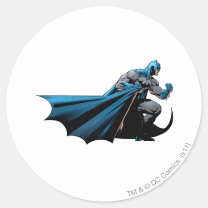 Batman Strong Look Right Classic Round Sticker