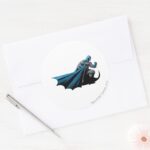 Batman Strong Look Right Classic Round Sticker