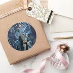 Batman Vs. Penguin Classic Round Sticker