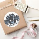 Batman With Batmobiles Classic Round Sticker