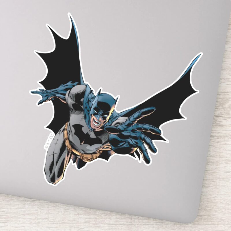 Batman Yells And Lunges Sticker Batman Yells And Lunges Sticker