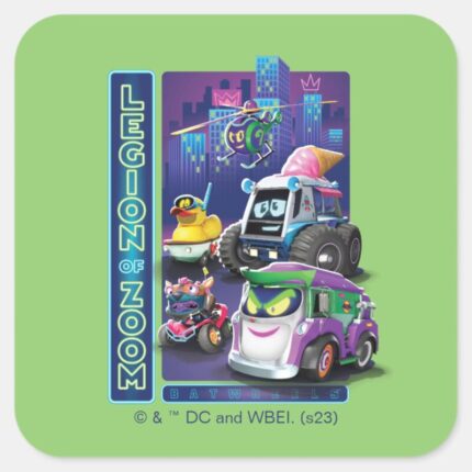 Batwheels™ Legion Of Zoom Square Sticker