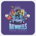 Batwheels™ Ready To Roll Square Sticker