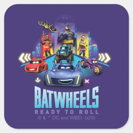 Batwheels™ Ready To Roll Square Sticker