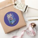 Batwheels™ Time For Action Classic Round Sticker