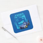 Batwheels™ Bam The Batmobile Square Sticker