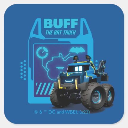 Batwheels™ Buff The Bat Truck Square Sticker