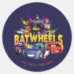 Batwheels™ Superhero Team Classic Round Sticker