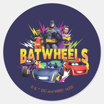 Batwheels™ Superhero Team Classic Round Sticker