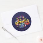 Batwheels™ Superhero Team Classic Round Sticker