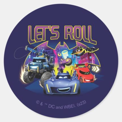 Batwheels™ Team Lets Roll Classic Round Sticker
