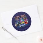 Batwheels™ Team Lets Roll Classic Round Sticker