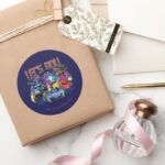 Batwheels™ Team Lets Roll Classic Round Sticker