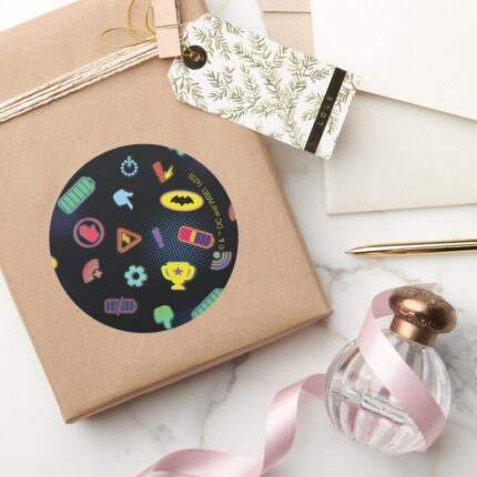 Batwheels™ Vehicle Icon Pattern Classic Round Sticker