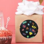 Batwheels™ Vehicle Icon Pattern Classic Round Sticker