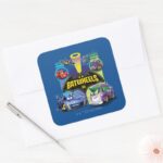 Batwheels™ Vs Legion Of Zoom Square Sticker