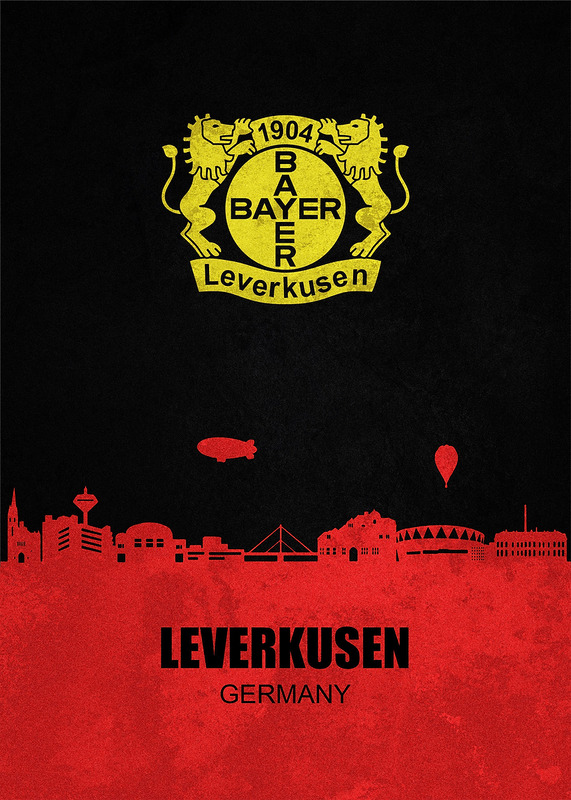 Bayer Leverkusen City Poster