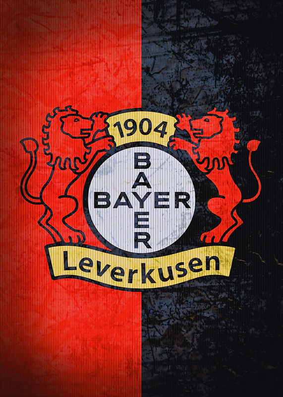 Bayer Leverkusen Logo Football Poster