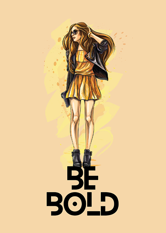 Be bold moder girl Poster