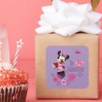 Be My Valentine Square Sticker