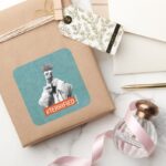 Beaker Terrified Square Sticker