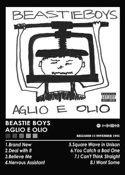 Beastie Boys Aglio E Olio Music Poster