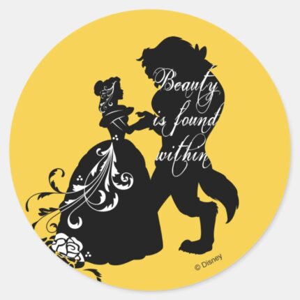 Beauty And The Beast Beauty Is Found Within Classic Round Sticker