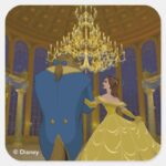 Beauty The Beast Beautiful Ballroom Square Sticker