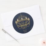 Beauty And The Beast Chandelier Be Our Guest Classic Round Sticker
