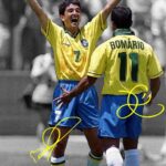 Bebeto And Romario Soccer Poster