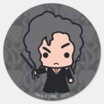 Bellatrix Cartoon Character Art Classic Round Sticker
