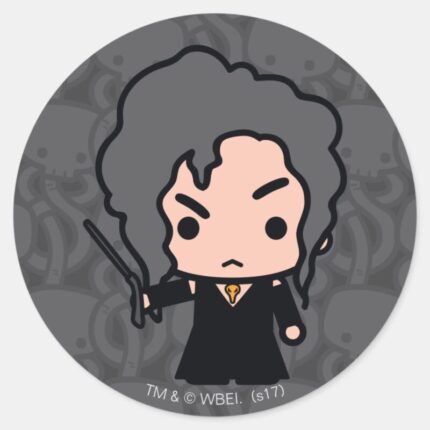 Bellatrix Cartoon Character Art Classic Round Sticker