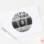 Bellatrix Lestrange Wanted Poster Classic Round Sticker