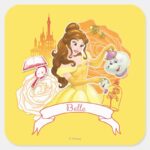 Belle Caring And Enchanting Square Sticker