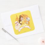 Belle Caring And Enchanting Square Sticker