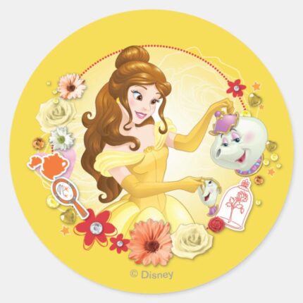 Belle Compassionate Classic Round Sticker