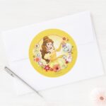 Belle Compassionate Classic Round Sticker