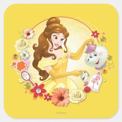 Belle Compassionate Square Sticker