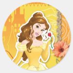 Belle Inspirational Classic Round Sticker
