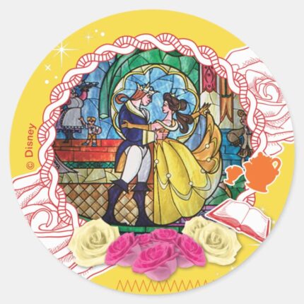 Belle True Of Heart Classic Round Sticker