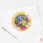 Belle True Of Heart Classic Round Sticker