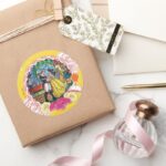 Belle True Of Heart Classic Round Sticker