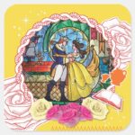 Belle True Of Heart Square Sticker