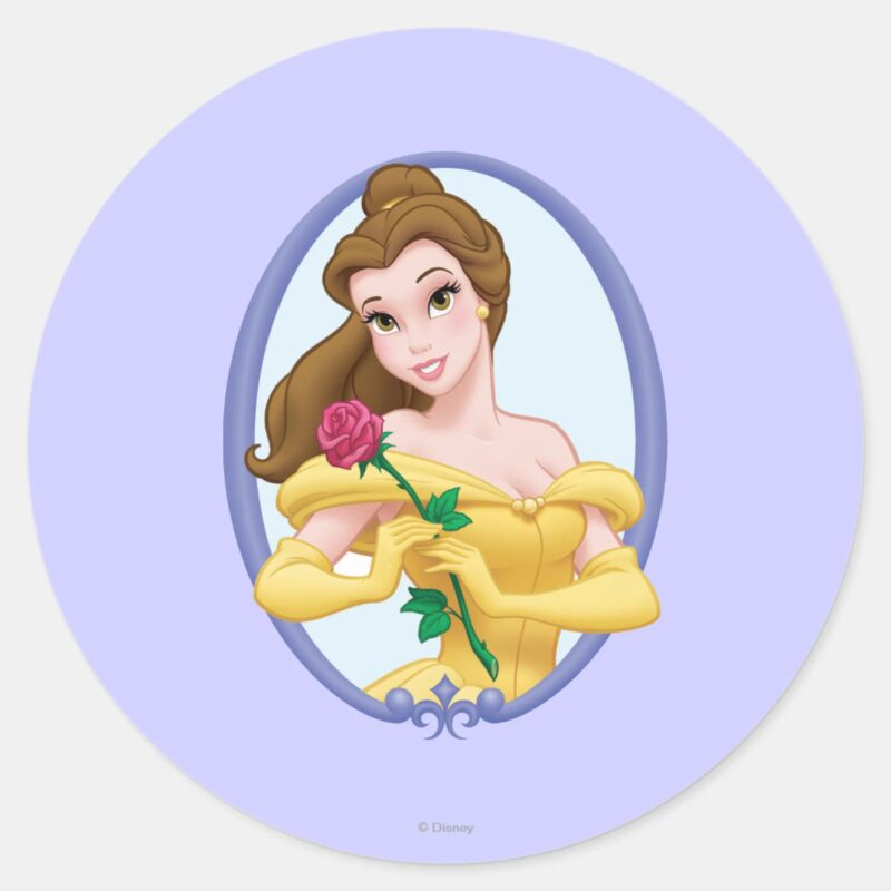 Belle Classic Round Sticker Belle Classic Round Sticker