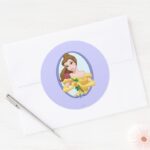 Belle Classic Round Sticker