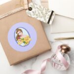 Belle Classic Round Sticker
