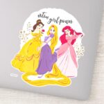 Belle Rapnuzel Ariel Extra Girl Power Sticker